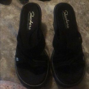 Memory foam wedge sandals